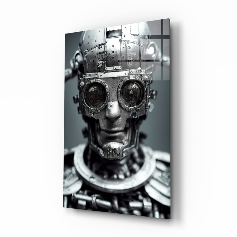 Humachine" Glass Wall Art  || Designer Collection