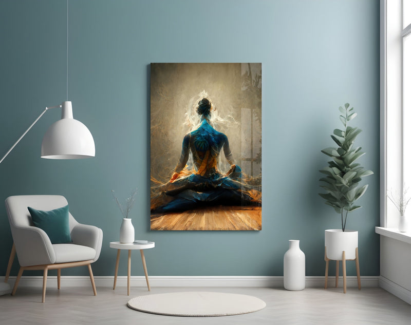 Meditation Glass Art  || Designer Collection