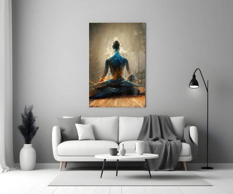 Meditation Glass Art  || Designer Collection