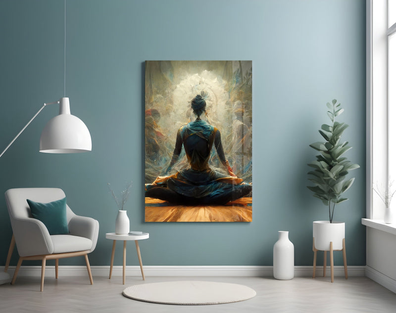 Meditation Glass Art  || Designer Collection