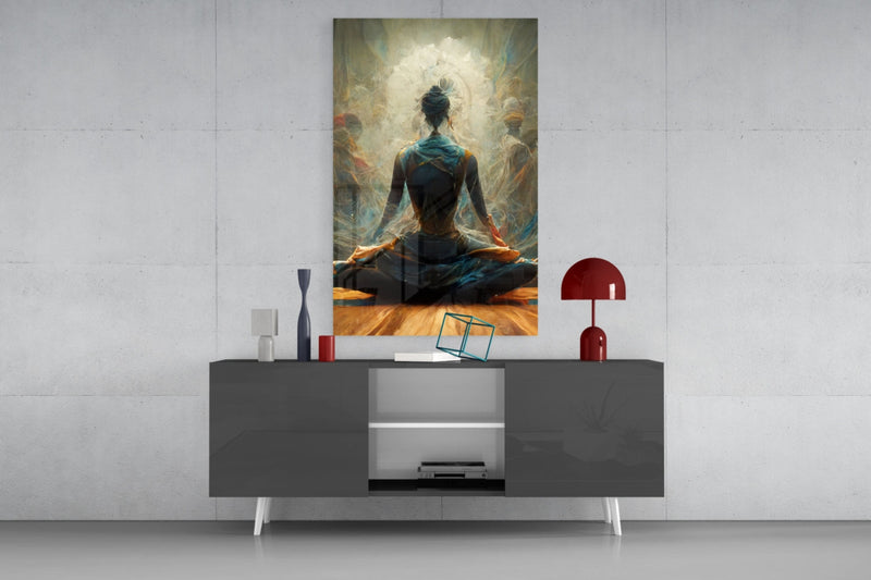 Meditation Glass Art  || Designer Collection