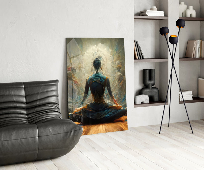 Meditation Glass Art  || Designer Collection