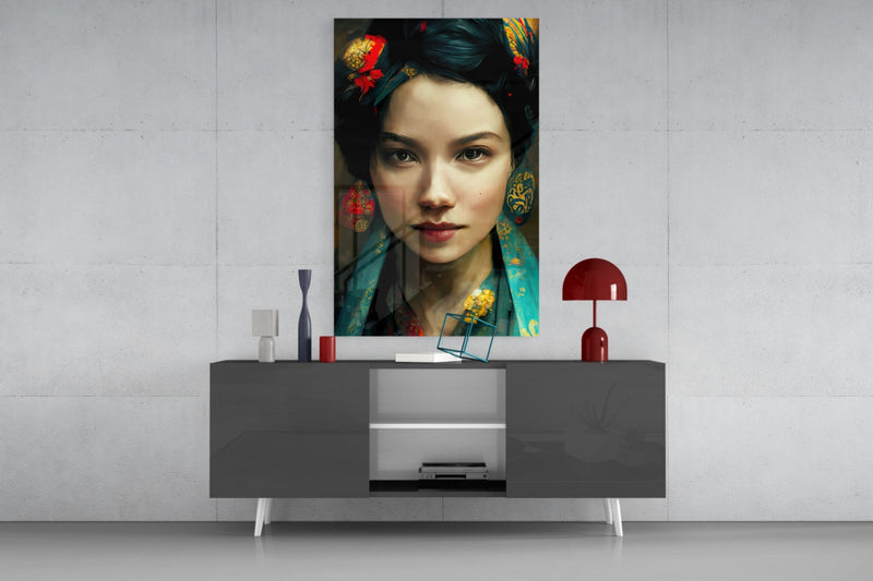 Virtual Beauty Glass Wall Art  || Designers Collection