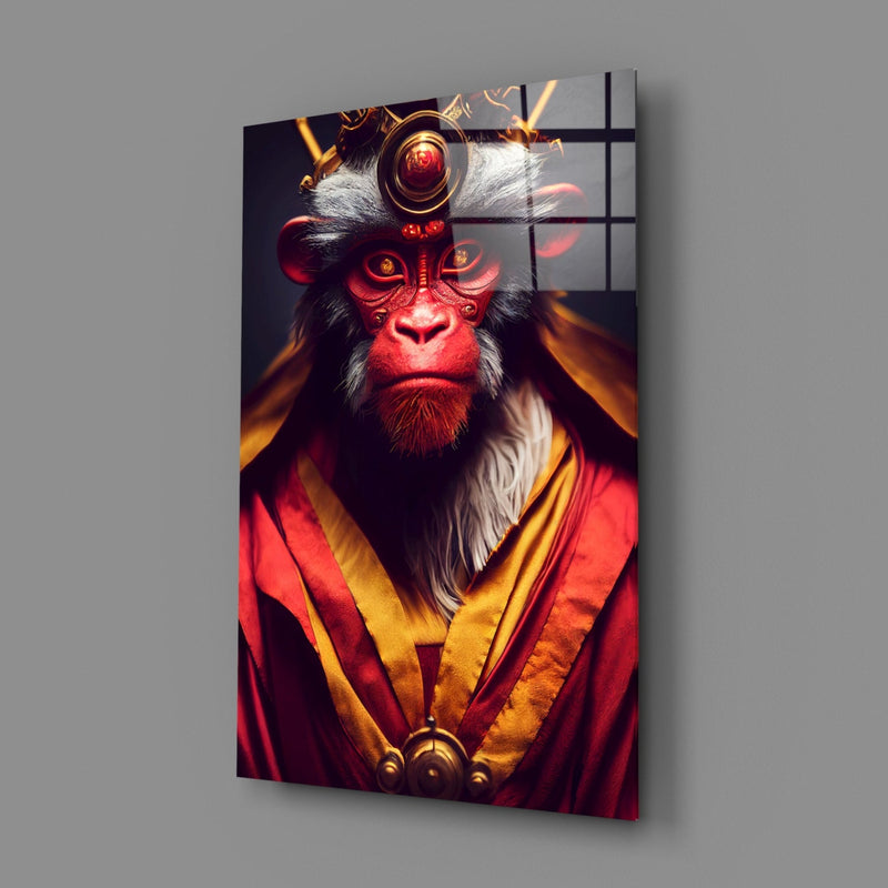 Ape King Glass Wall Art  || Designer Collection