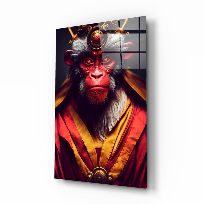 Ape King Glass Wall Art  || Designer Collection