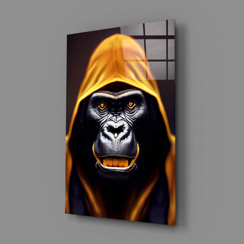 Angry Smile Glass Wall Art  || Designer Collection