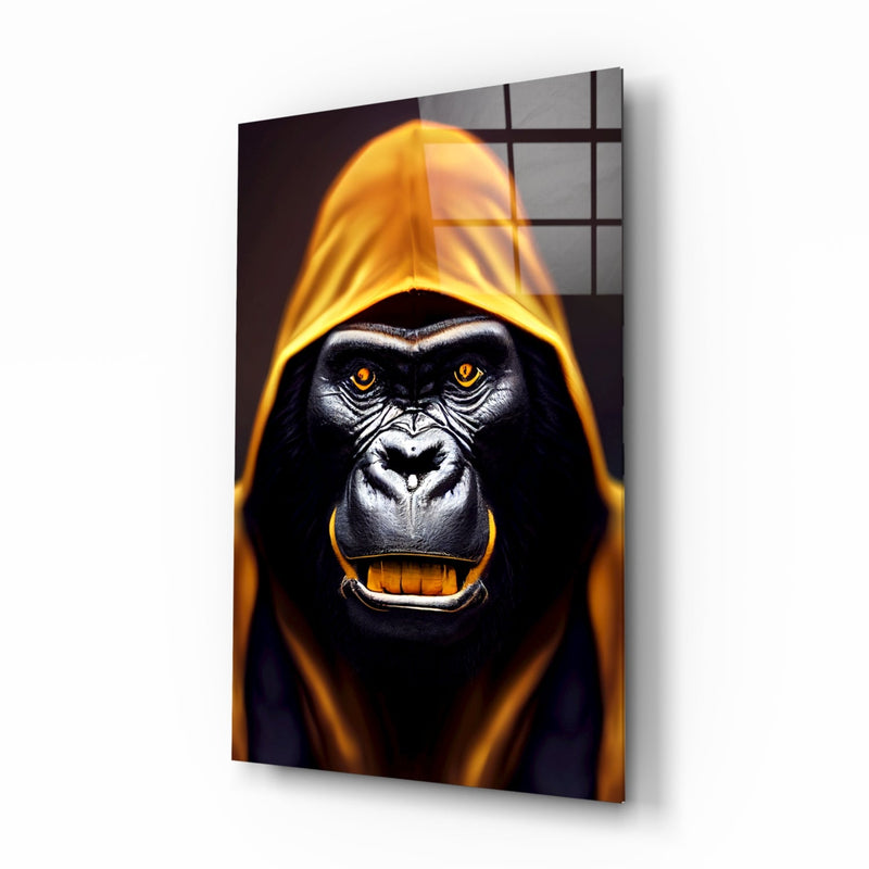 Angry Smile Glass Wall Art  || Designer Collection