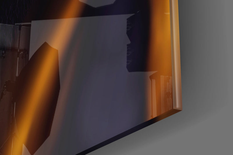 Angry Smile Glass Wall Art  || Designer Collection