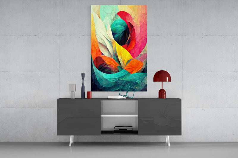 Hidden Swan Glass Wall Art  || Designer Collection
