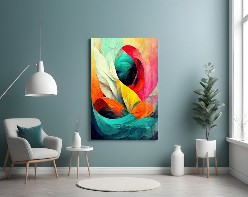 Hidden Swan Glass Wall Art  || Designer Collection