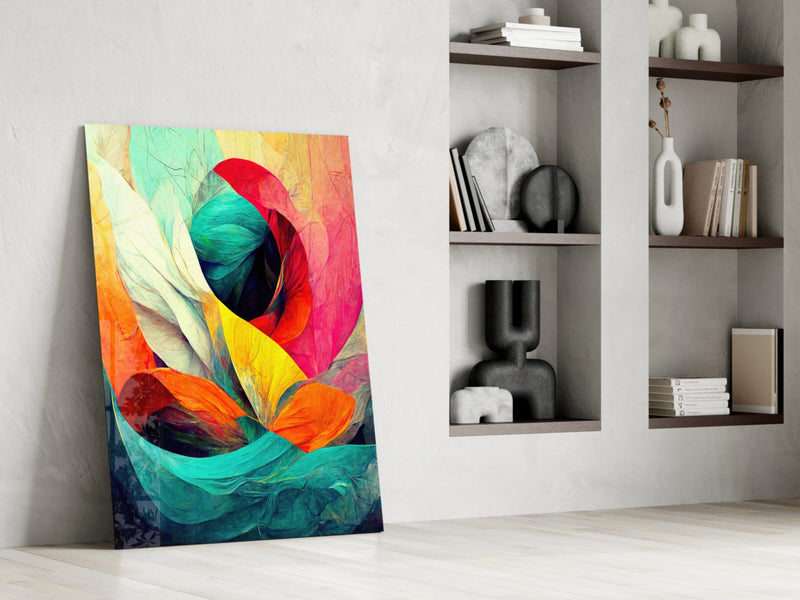 Hidden Swan Glass Wall Art  || Designer Collection