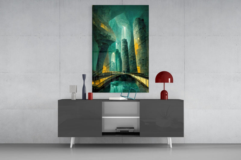 Underground Glass Wall Art  || Designers Collection