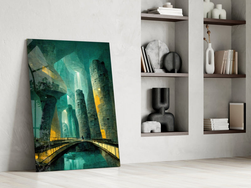 Underground Glass Wall Art  || Designers Collection