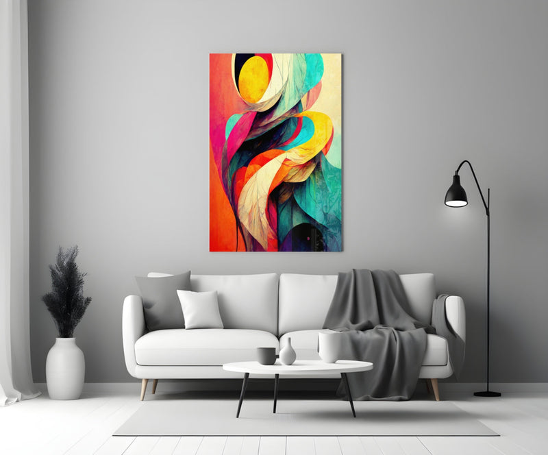 The Hug Glass Wall Art  || Designer Collection