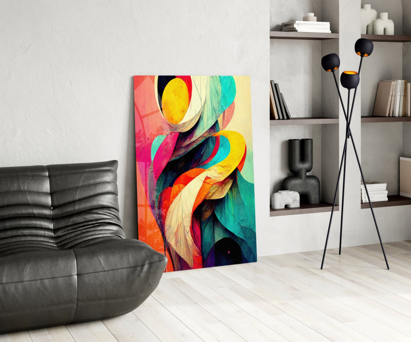 The Hug Glass Wall Art  || Designer Collection