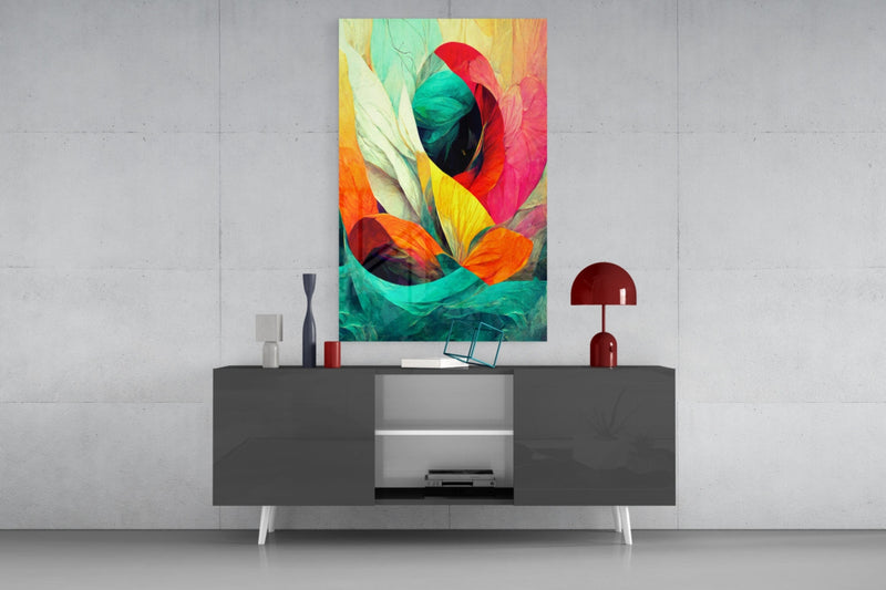 Hidden Swan Glass Wall Art  || Designer Collection