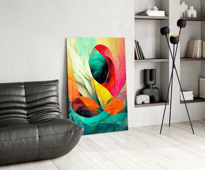 Hidden Swan Glass Wall Art  || Designer Collection