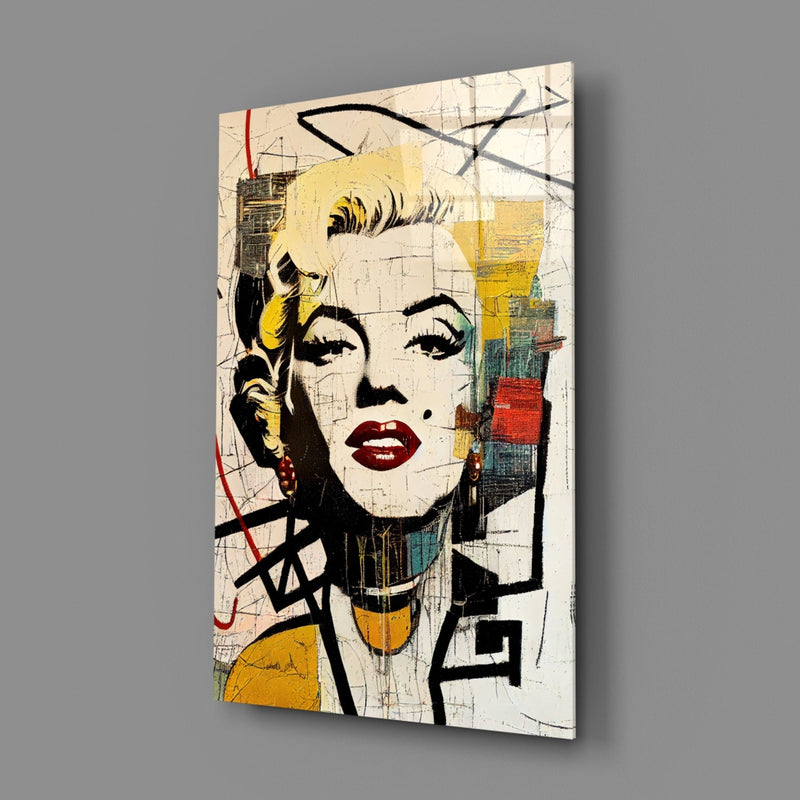 Marilyn Monroe Glass Wall Art  || Designer Collection