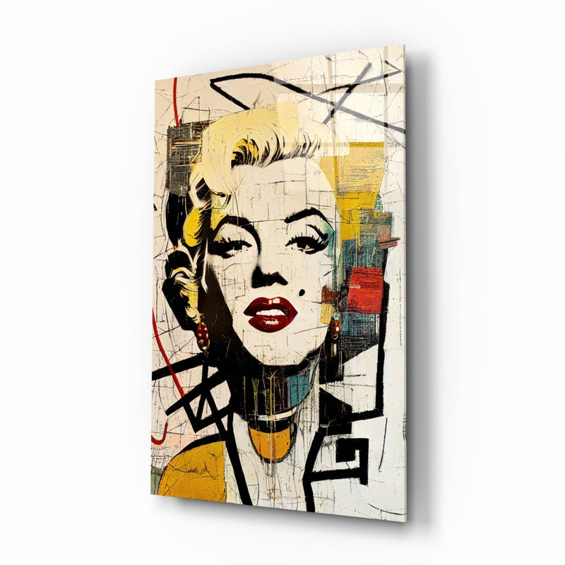 Marilyn Monroe Glass Wall Art  || Designer Collection