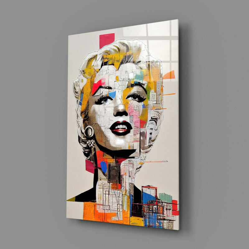 Marilyn Monroe Glass Wall Art  || Designer Collection