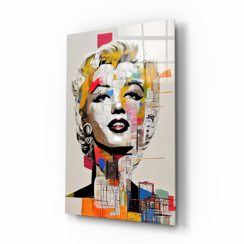 Marilyn Monroe Glass Wall Art  || Designer Collection