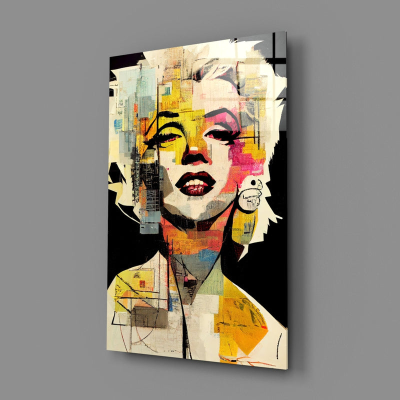 Marilyn Monroe Glass Wall Art  || Designer Collection