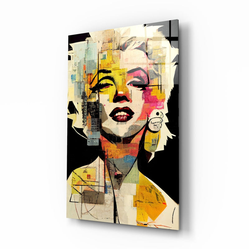 Marilyn Monroe Glass Wall Art  || Designer Collection