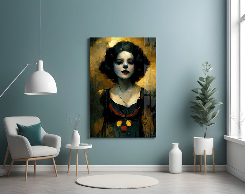 Harley Quinn Glass Wall Art  || Designer Collection