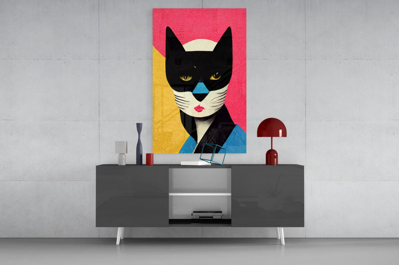 Masked Glass Wall Art  || Designer Collection