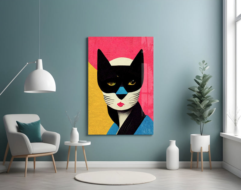 Masked Glass Wall Art  || Designer Collection