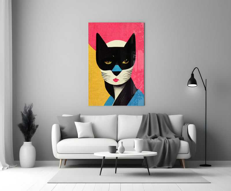 Masked Glass Wall Art  || Designer Collection