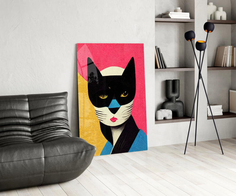 Masked Glass Wall Art  || Designer Collection