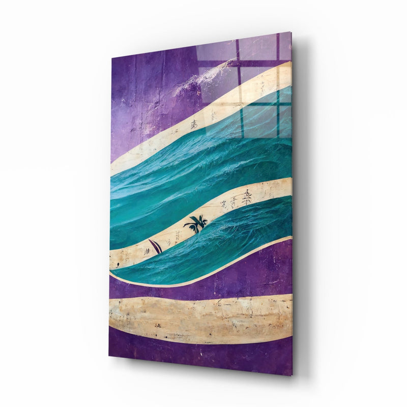 Waves Glass Wall Art  || Designers Collection