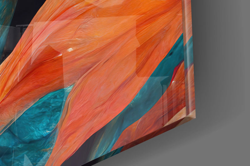 Flowerish Glass Wall Art  || Designer Collection