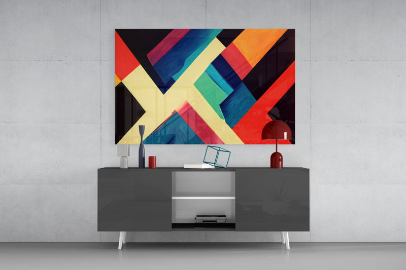 Corners Glass Wall Art  || Designers Collection