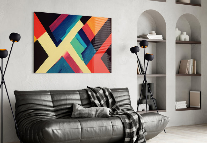 Corners Glass Wall Art  || Designers Collection