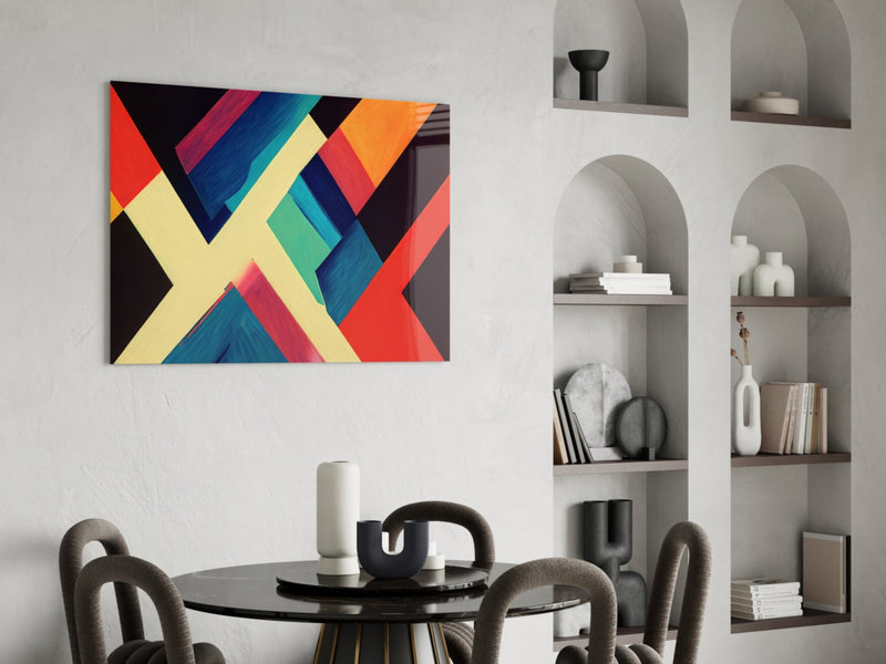 Corners Glass Wall Art  || Designers Collection