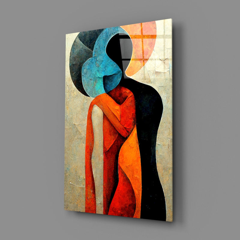 Hug Glass Wall Art  || Designer Collection