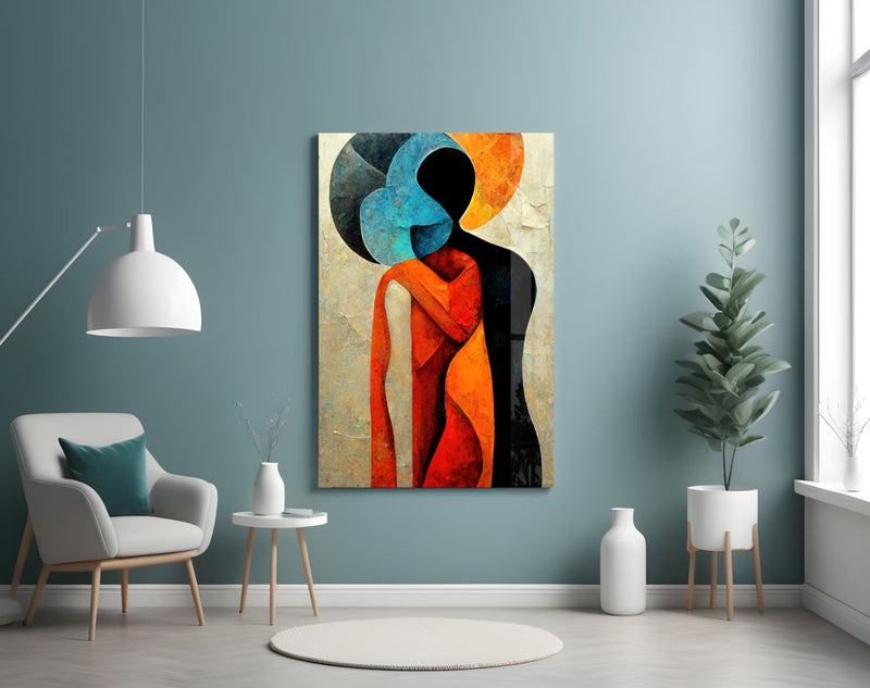 Hug Glass Wall Art  || Designer Collection
