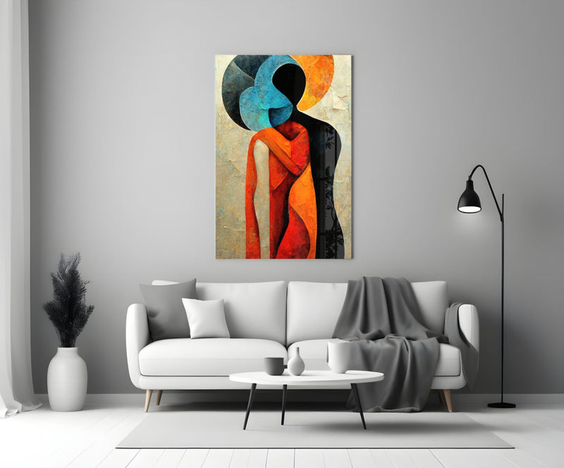 Hug Glass Wall Art  || Designer Collection