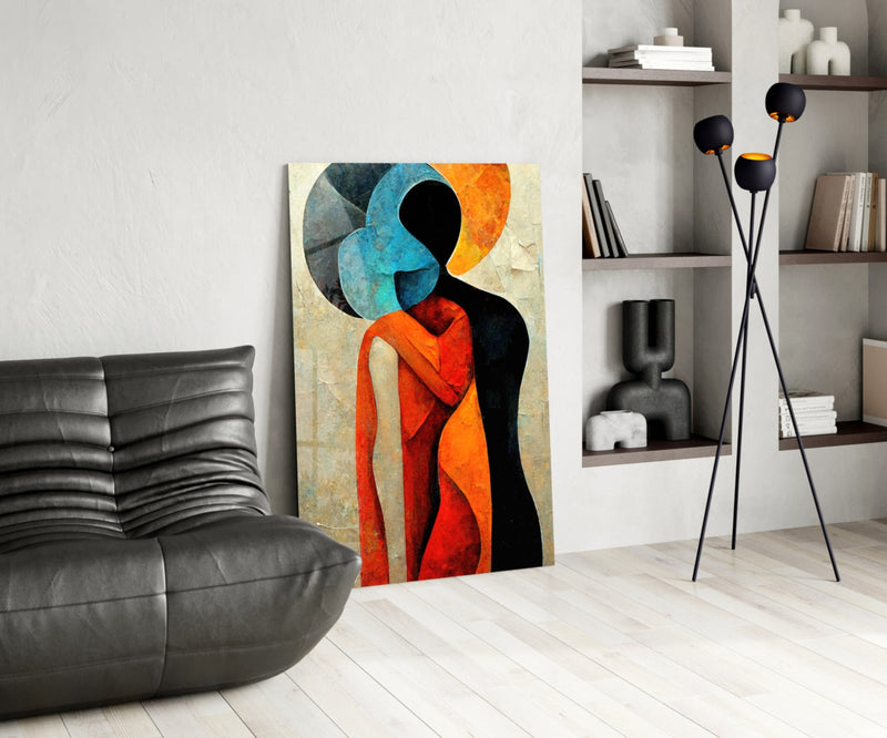 Hug Glass Wall Art  || Designer Collection