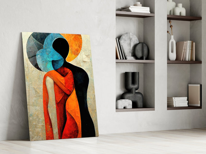 Hug Glass Wall Art  || Designer Collection