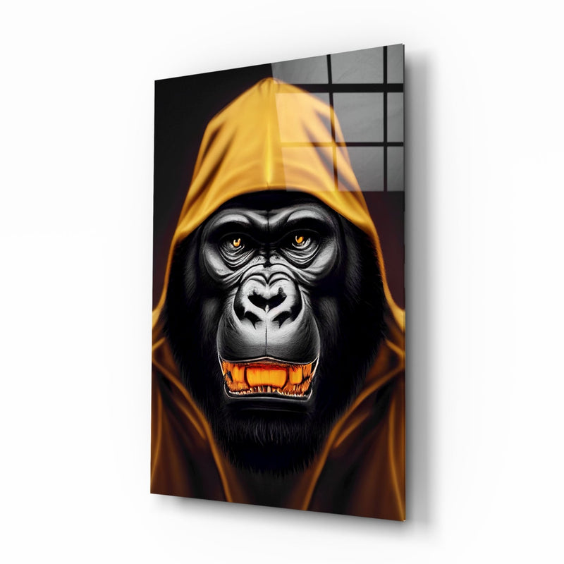 Angry Smile Glass Wall Art  || Designer Collection