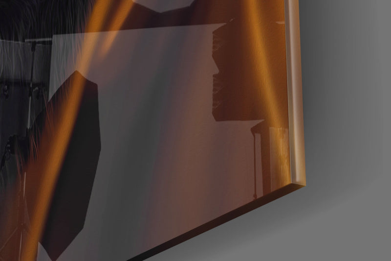 Angry Smile Glass Wall Art  || Designer Collection