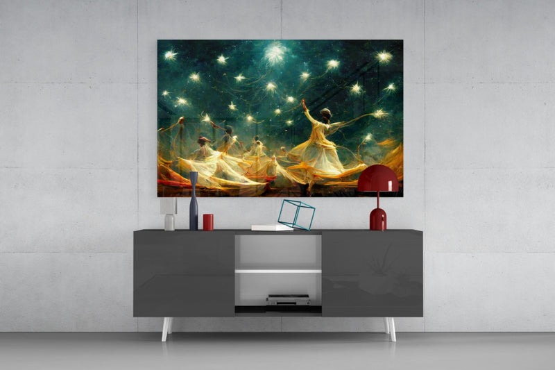 Mysticism Glass Wall Art  || Designer Collection