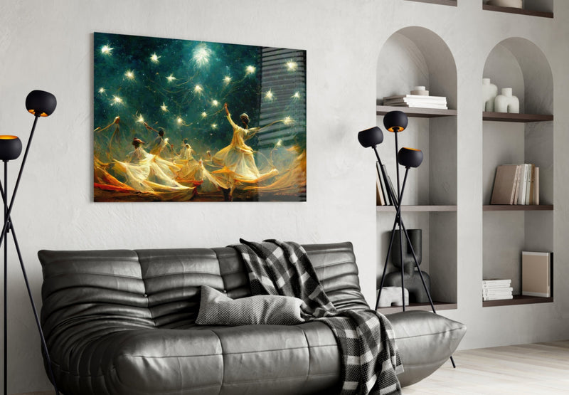 Mysticism Glass Wall Art  || Designer Collection