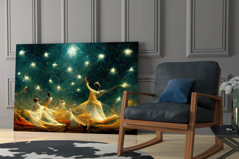 Mysticism Glass Wall Art  || Designer Collection