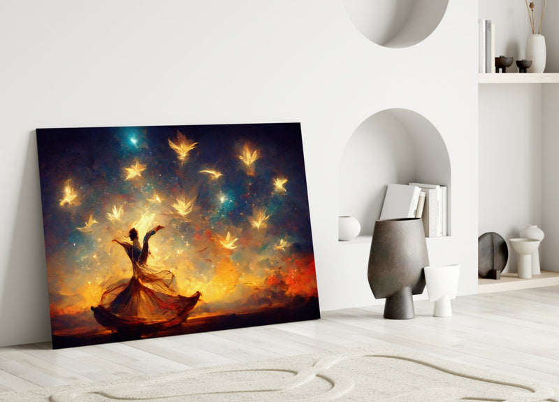 Mysticism Glass Wall Art  || Designer Collection