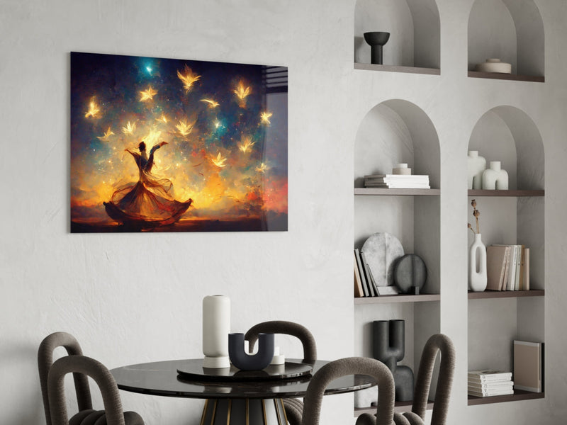 Mysticism Glass Wall Art  || Designer Collection