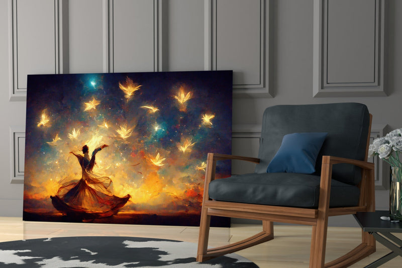 Mysticism Glass Wall Art  || Designer Collection